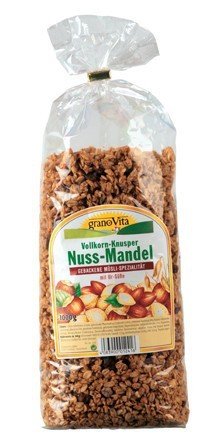 GranoVita Vollkorn Knusper Nuss-Mandel Müsli, 1000 g von Primavita