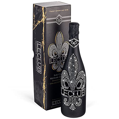 Das Sekt Geschenk - LECLUB DIAMOND black- trocken (0,75 l) mit geschliffenen Schmuckkristallen/tolles Geschenk für Muttertag, Frau, Freundin, Weihnachten, Geburtstag, Valentinstag Das Sekt Geschenk - LECLUB DIAMOND black- trocken (0,75 l) mit geschliffenen Schmuckkristallen/tolles Geschenk für Muttertag, Frau, Freundin, Weihnachten, Geburtstag, Valentinstag von Prime Presents