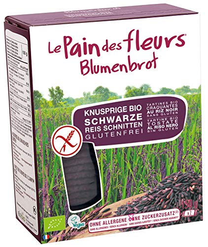 Priméal Knäckebrot "Blumenbrot" mit schwarzem Reis (150 g) - Bio von Primeal