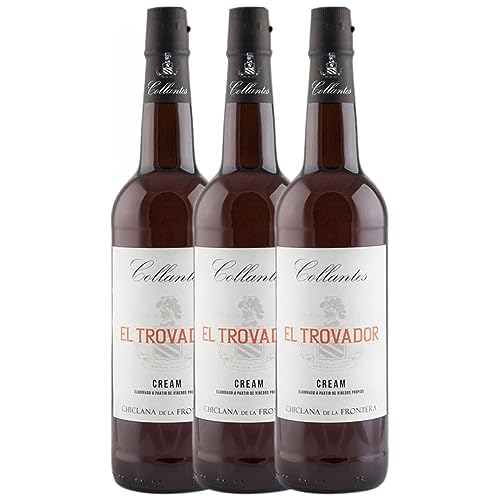 Primitivo Collantes El Trovador Cream Jerez-Xérès-Sherry 75 cl (Schachtel mit 3 Flaschen von 75 cl) von Primitivo Collantes