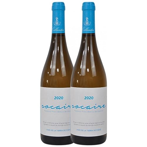 Primitivo Collantes Socaire Palomino Fino Vino de la Tierra de Cádiz 75 cl (Schachtel mit 2 Flaschen von 75 cl) von Primitivo Collantes