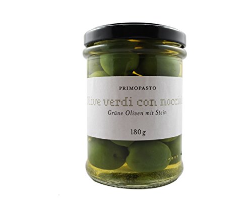 Primopasto grüne Oliven mit Steine - 180g von Primopasto