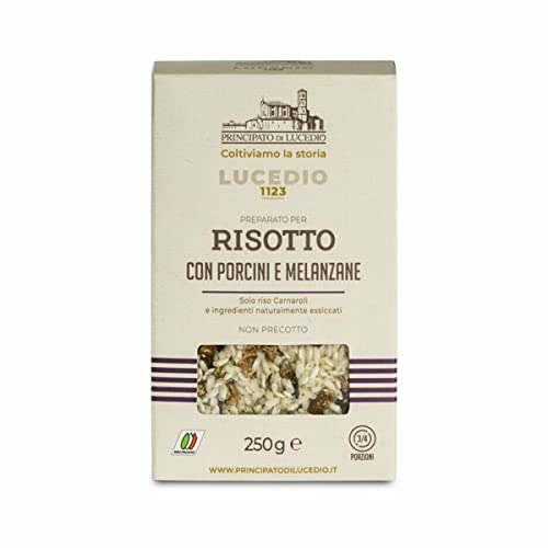 Principato di Lucedio - Risotto mit Steinpilzen und Auberginen - 250 g - in Zellophan-Beutel mit Schutzatmosphäre von Principato di Lucedio