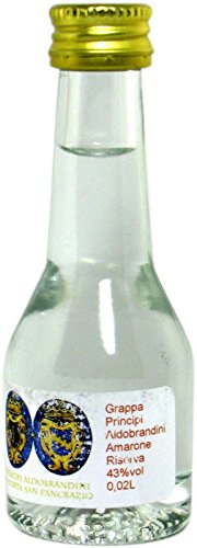Rarität: Grappa Principi Aldobrandini Amarone Riserva 0,02l Rarität: Grappa Principi Aldobrandini Amarone Riserva 0,02l von Principi Aldorbandini