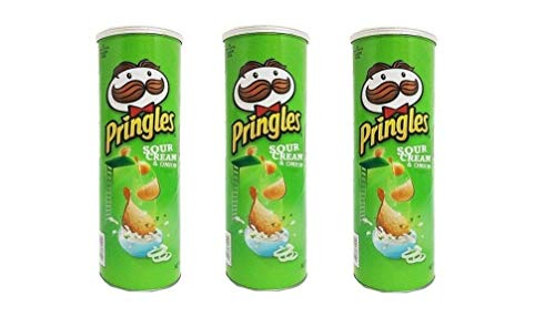 3x Pringles Sour Cream & Onion Patatine Sauerrahm & Zwiebel 160g Kartoffel chips von Pringles