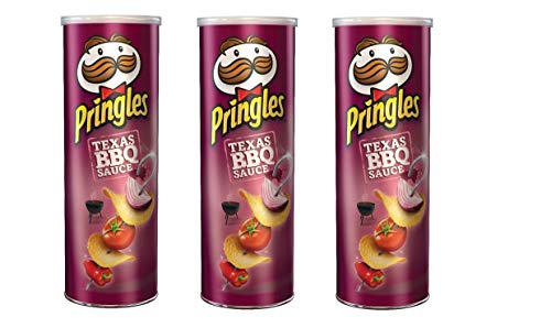 3x Pringles Texas BBQ Barbecue Patatine Grill 160g Kartoffel chips von Pringles