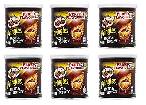 6x Pringles Perfect Flavour Hot & Spicy Patatine 40g Kartoffel chips von Pringles