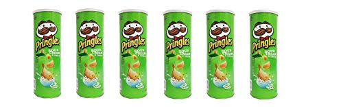 6x Pringles Sour Cream & Onion Patatine Sauerrahm & Zwiebel 160g Kartoffel chips von Pringles