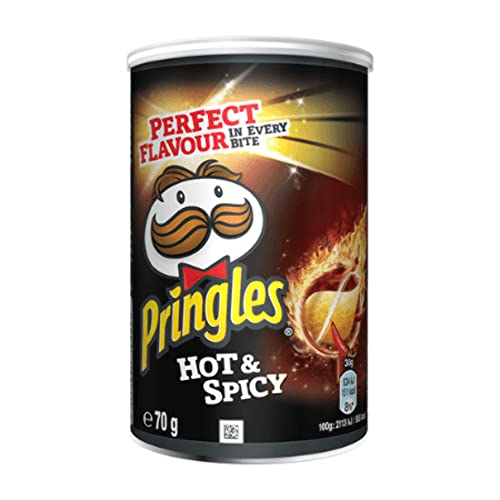 Pringles Chips | Scharf Und Würzig | Pringels | Amerikanische Chips | 12 Pack | 840 Gram Total von Pringles