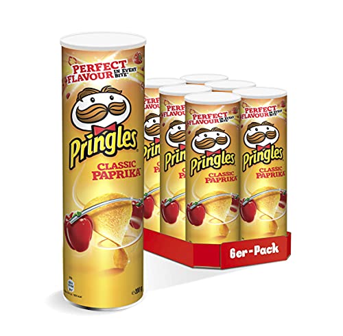 Pringles Classic Paprika | Paprika Chips | 6er Party-Pack (6 x 200g) von Pringles