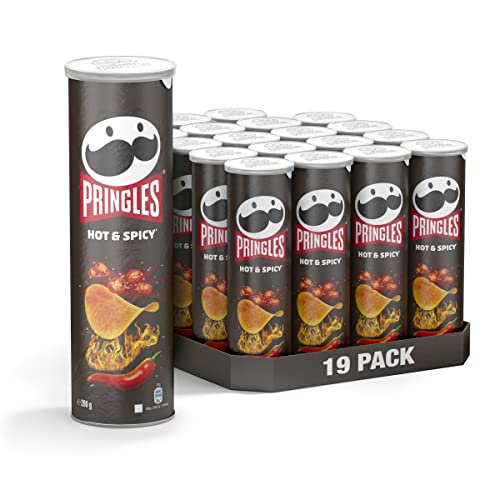 Pringles Hot & Spicy | Scharfe Chips | 19er Vorratspackung (19 x 165g) von Pringles