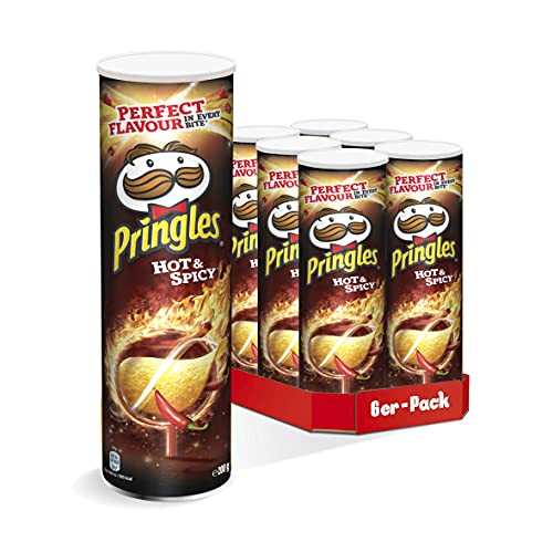 Pringles Hot & Spicy | Scharfe Chips | 6er Party-Pack (6 x 200g) von Pringles