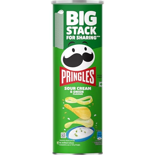 Pringles Saure Sahne & Zwiebelgeschmack | Kartoffelchips | Kartoffelchips mit Sauerrahm & Zwiebelgeschmack | Knuspriger Snack | Knusprige Snacks für Filme, Spiele & mehr | Dose für unterwegs | 141 g Pringles Saure Sahne & Zwiebelgeschmack | Kartoffelchips | Kartoffelchips mit Sauerrahm & Zwiebelgeschmack | Knuspriger Snack | Knusprige Snacks für Filme, Spiele & mehr | Dose für unterwegs | 141 g von Pringles