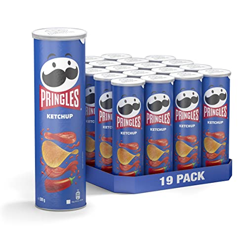 Pringles Ketchup | Chips mit Ketchup Geschmack | 19er Vorratspackung (19 x 185g) von Pringles