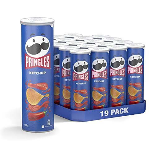 Pringles Ketchup | Chips mit Ketchup Geschmack | 19er Vorratspackung (19 x 165g) von Pringles