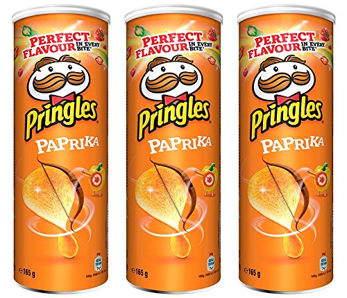 Pringles Paprika Crisps 165 gr. - [Pack 3] von Pringles