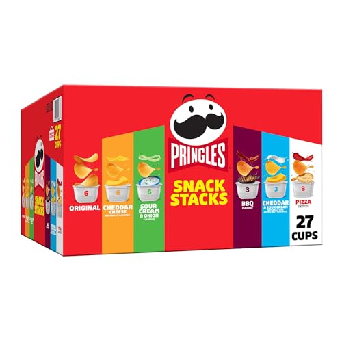 Pringles Pommes frites mit saurer Sahne und Zwiebeln, Cheddar-Käse, Barbecue, Pizza, Cheddar-Käse und Sauerrahm 19.5 Ounce Pringles Pommes frites mit saurer Sahne und Zwiebeln, Cheddar-Käse, Barbecue, Pizza, Cheddar-Käse und Sauerrahm 19.5 Ounce von Pringles