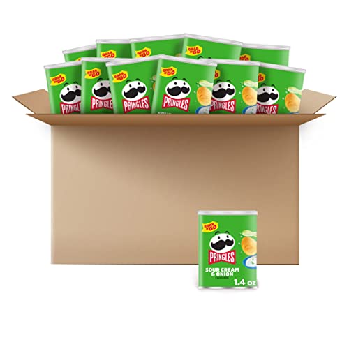 Pringles Sauerrahm und Zwiebel Grab and Go!, 40 Gramm Packungen (Packung mit 12) von Pringles