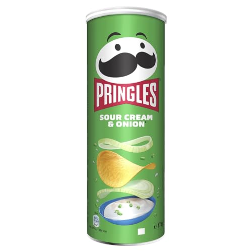 Pringles Sour Cream & Onion Chips | Einzelpackung 175g von Pringles
