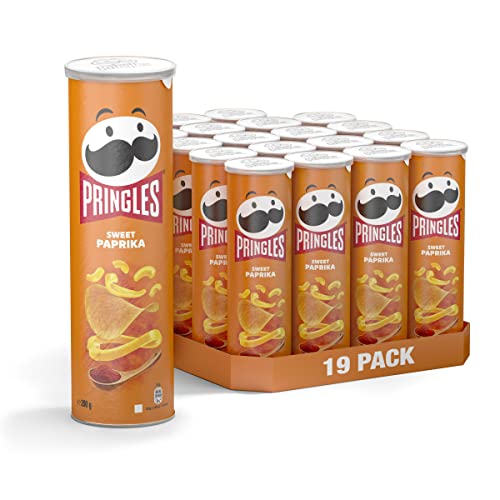 Pringles Sweet Paprika | Paprika Chips | 19er Vorratspackung (19 x 165g) von Pringles