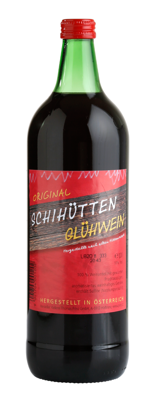 Original Prinz Schihütten Glühwein aus Österreich 10% vol. von Prinz Schnaps Feinbrennerei