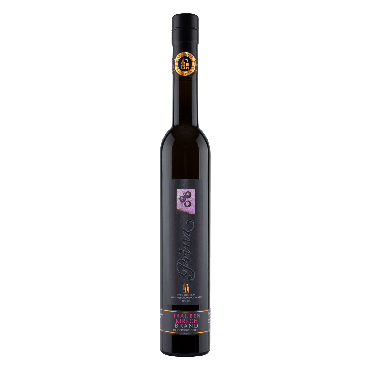 Prinz Hafele Traubenkirsch Brand 43% vol. Prinz Hafele Traubenkirsch Brand 43% vol. von Prinz Schnaps Feinbrennerei