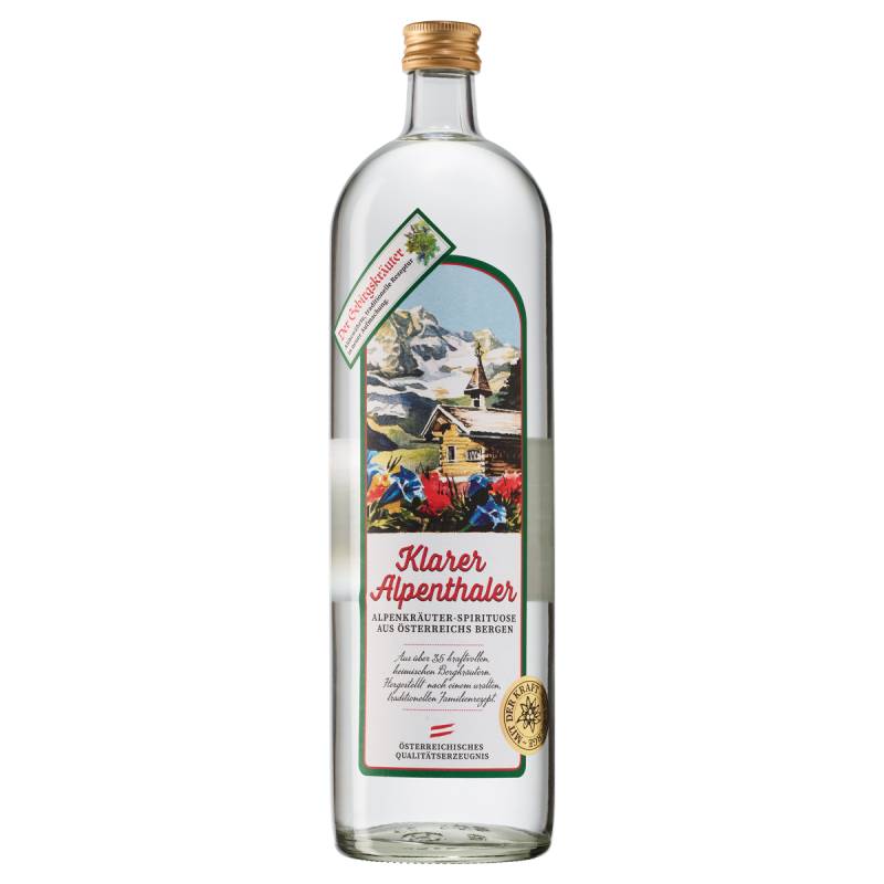 Prinz Klarer Alpenthaler 38% vol von Prinz Schnaps Feinbrennerei