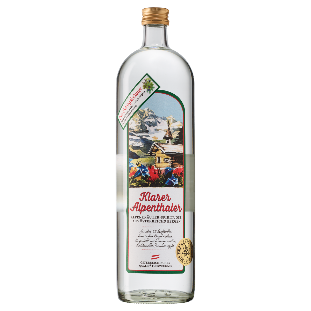 Prinz Klarer Alpenthaler 38% vol von Prinz Schnaps Feinbrennerei