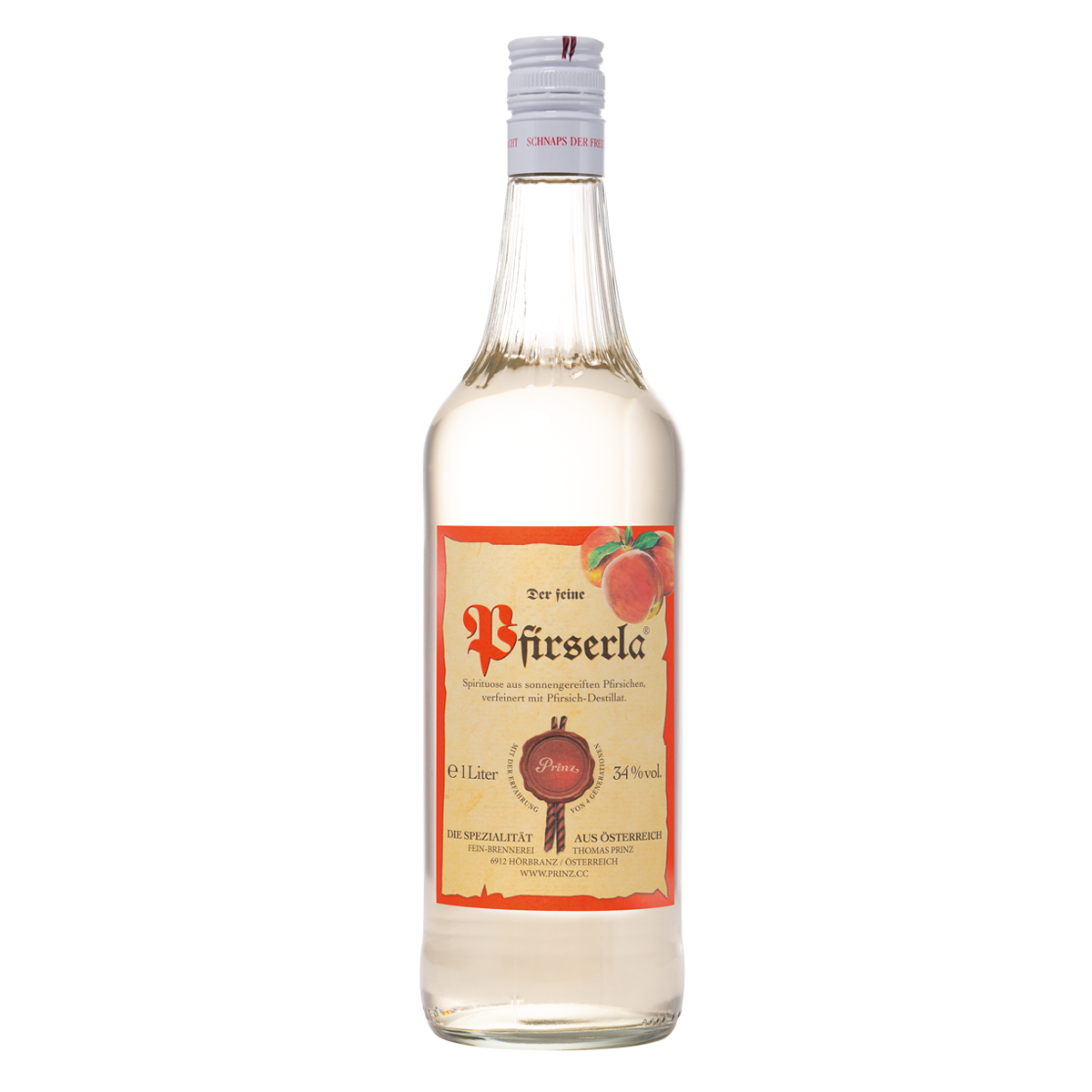 Prinz Pfirserla 34% vol. Prinz Pfirserla 34% vol. von Prinz Schnaps Feinbrennerei