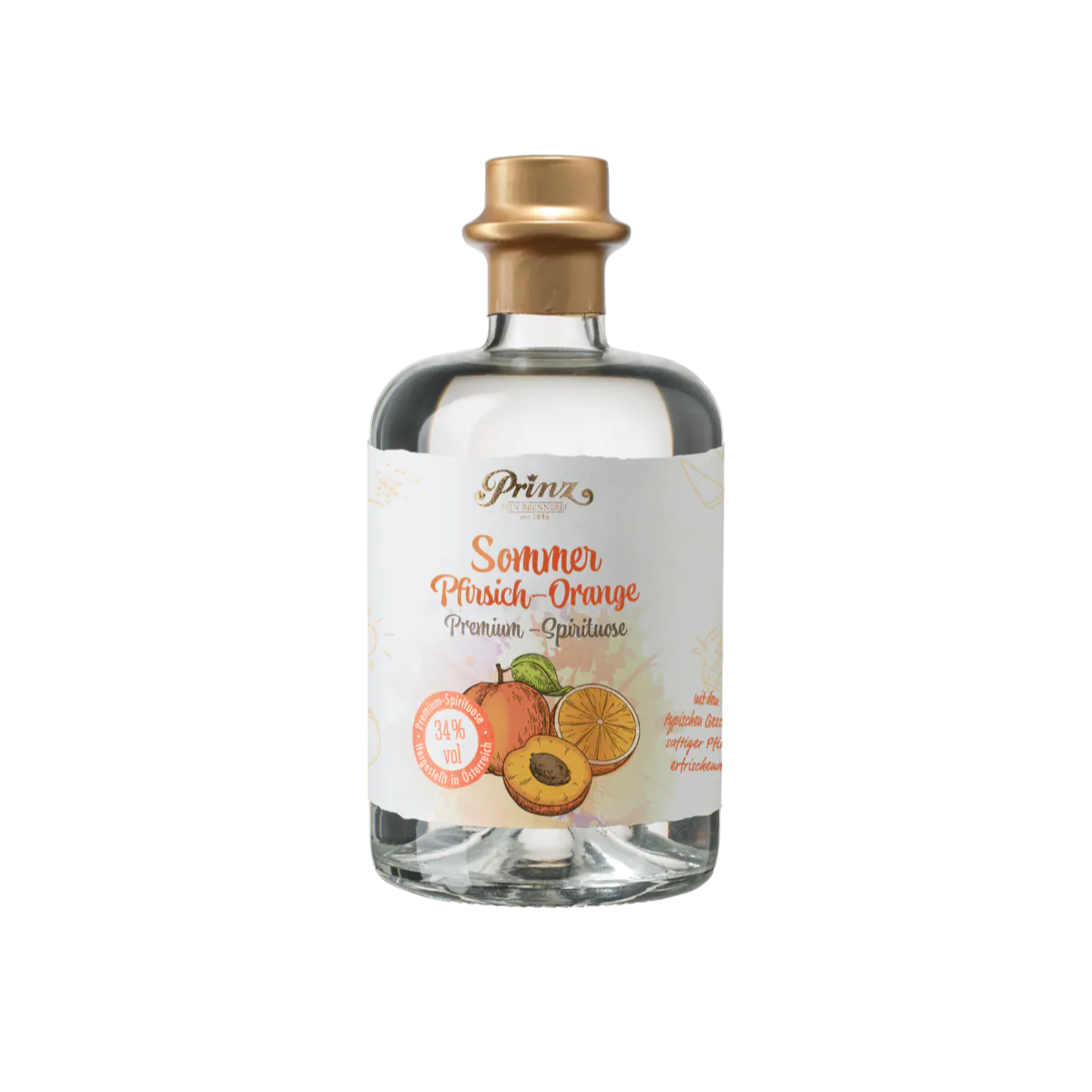 Prinz Sommer Pfirsich-Orange 34% vol Prinz Sommer Pfirsich-Orange 34% vol von Prinz Schnaps Feinbrennerei
