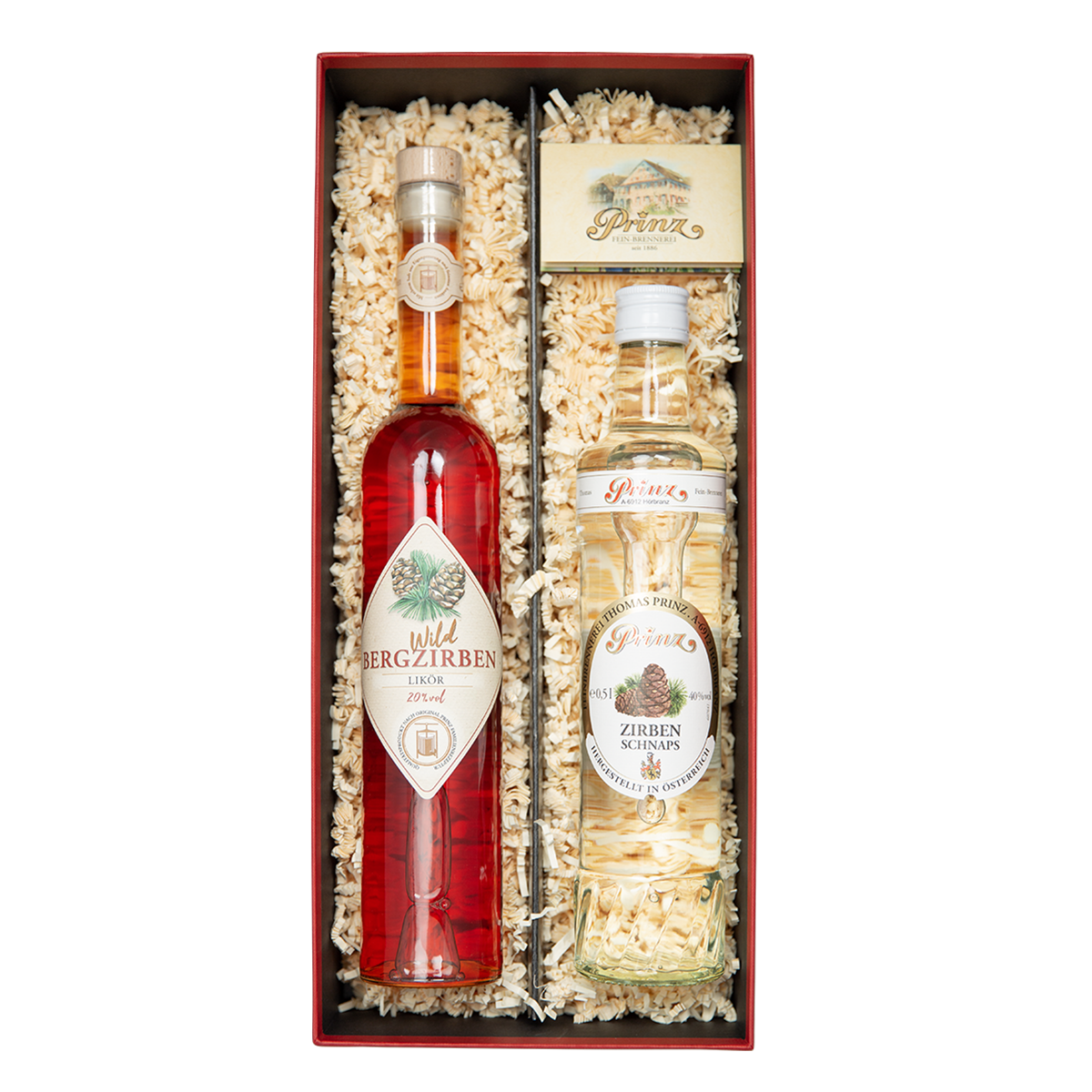 Prinz Zirben Geschenk Box Prinz Zirben Geschenk Box von Prinz Schnaps Feinbrennerei
