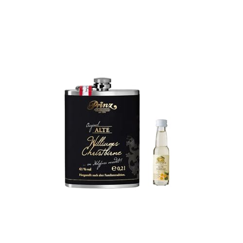 Prinz Flachmann Alte Williams Chirst Birne 0,2 + 1 Alte Sorte Probe 0,02l + Gutschein für Onlineshop Spirituosen Meile Prinz Flachmann Alte Williams Chirst Birne 0,2 + 1 Alte Sorte Probe 0,02l + Gutschein für Onlineshop Spirituosen Meile von Prinz