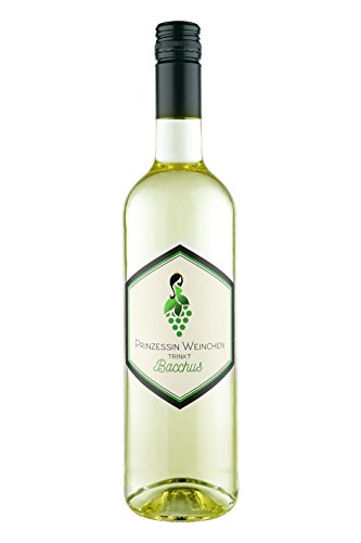 Prinzessin Weinchen trinkt Bacchus | Weißwein lieblich aus Deutschland 0,75l 9,5% vol. von Prinzessin Weinchen