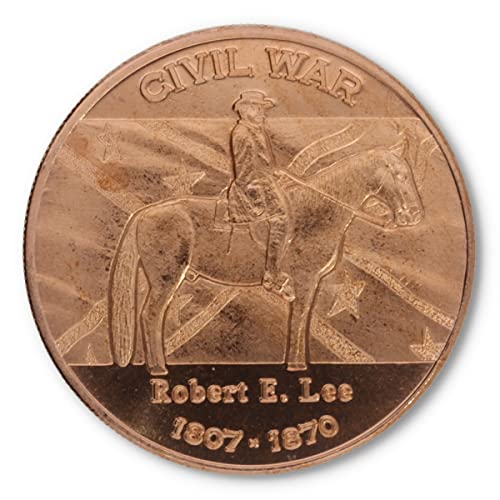 1 Unze (AVDP) .999 fein Kupfer 1 oz "CIVIL WAR - Robert E. Lee" von Private Mint