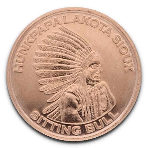 Private Mint 1 Unze (AVDP) .999 fein Kupfer ''Hunkpapa Lakota Sioux - Sitting Bull'' von Private Mint
