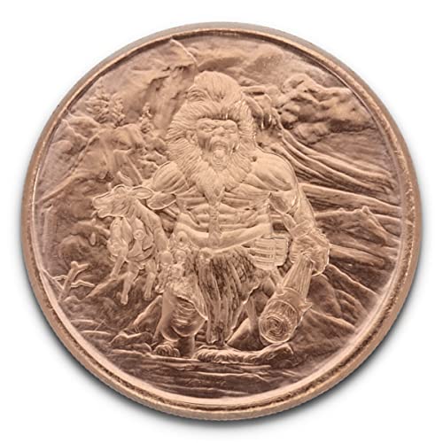 1 oz (AVDP Unze) .999 fein Kupfermünze - Nordic Creatures - Frost Giant von Private Mint