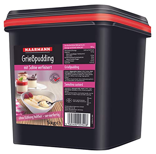 Naarmann Grießpudding mit Sahne verfeinert körnig cremig 5000g Naarmann Grießpudding mit Sahne verfeinert körnig cremig 5000g von Privatmolkerei Naarmann GmbH
