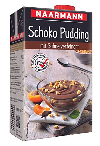 Naarmann Schoko Pudding mit Sahne verfeinert servierfertig 1000ml von Privatmolkerei Naarmann GmbH