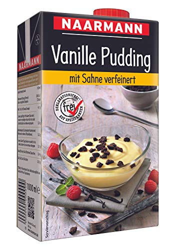 Naarmann Vanille Pudding mit Sahne verfeinert servierfertig 1000ml von Privatmolkerei Naarmann GmbH