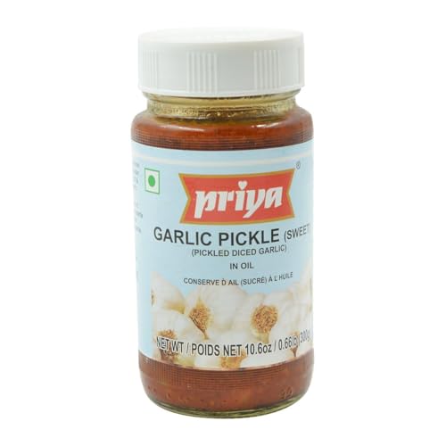 Priya Süßes Knoblauch-Pickle – PET-Glas (300g) von Priya