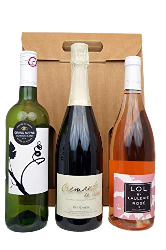 Geschenkset Wein 'Frühlingsboten aus Frankreich' - Weißwein, Roséwein, Cremant (3 x 0.75 l) von Probierpaket