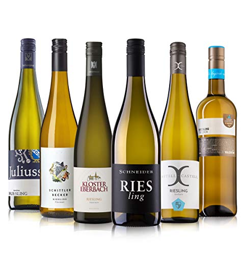Probierpaket „Riesling zum Kennenlernen“| Weinpaket mit sechs verschiedenen Riesling Weinen (6 x 0,75 l) | Ideales Wein Tasting-Set von The Wine Guys