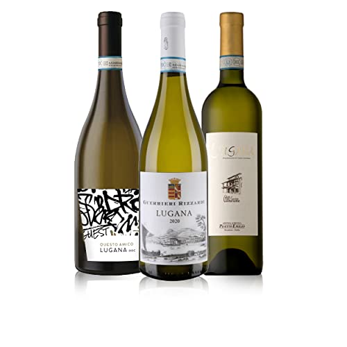 The Wine Guys The Wine Guys Probierpaket Lugana zum Kennenlernen | Weinpaket mit italienischem Weißwein (3 x 0.75 l) von The Wine Guys