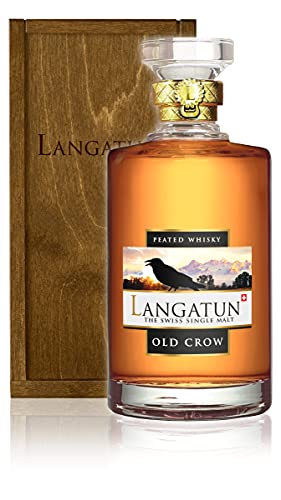 Langatun Probierpaket The Swiss Whisky Distillery - OLD CROW SINGLE MALT WHISKY, Whisky aus der Schweiz von höchster Qualität, Switzerland Whisky (1 x 0.5 l) von Langatun