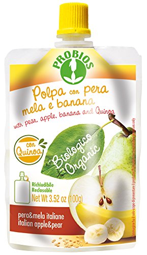 PROBIOS Fruchtpuree Mit Quinoa Bio, 18er Pack (18 x 100 g) von Probios