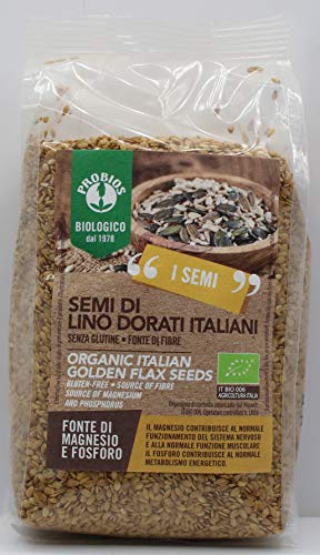 PROBIOS Italienische gold-Leinsamen - glutenfrei, 6er Pack (6 x 500 g) von Probios