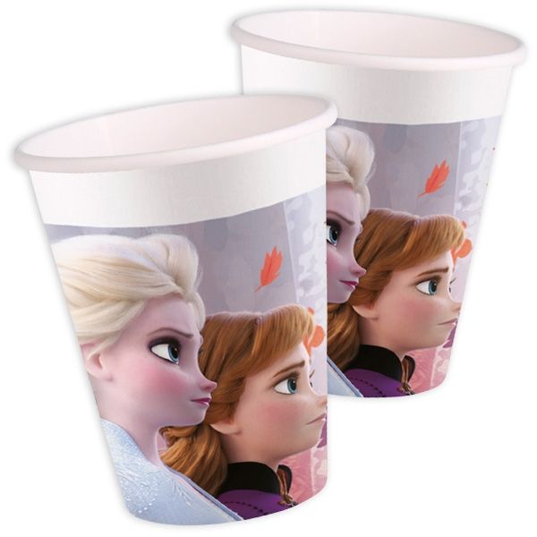 Frozen 2 Pappbecher mit Anna und Elsa für Eiskönigin-Fans,  8er Pack von Procos