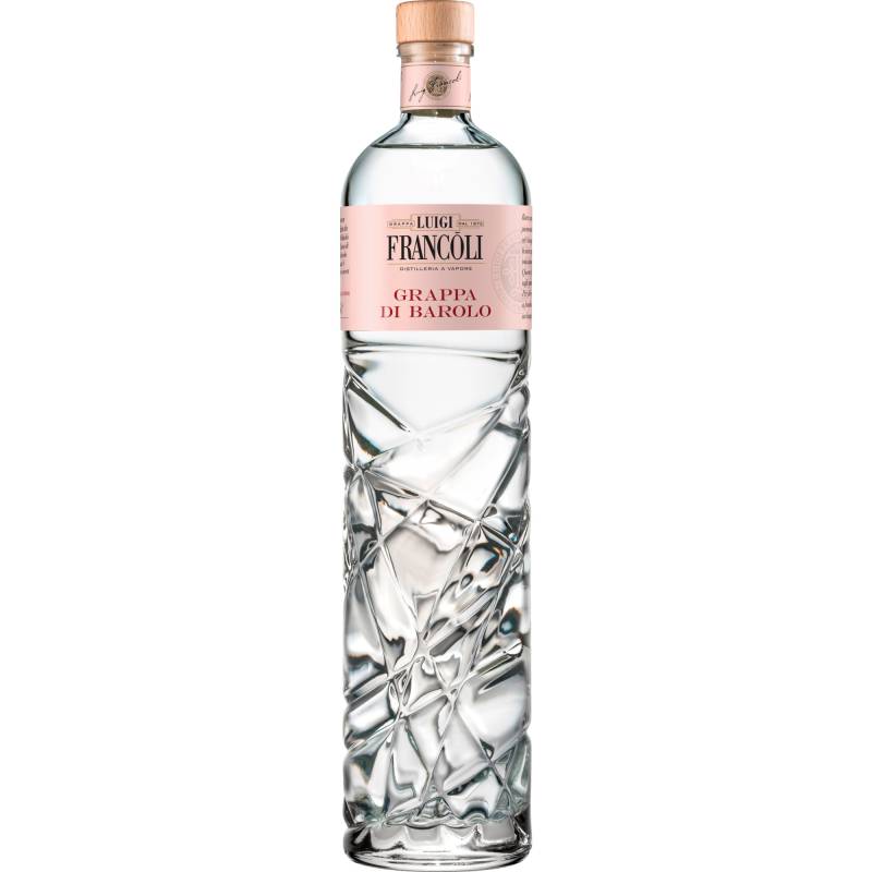 Sorsi di Luce Grappa di Barolo, Italien, 0,7 L, 41,5% Vol., Spirituosen von Prodotto e messa in bottiglia da Distillerie Francoli Via Romagna No 20 Ghemme (NO) Italia