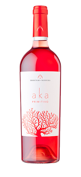 "Aka" Primitivo Rosato Salento IGP 2024 von Produttori di Manduria