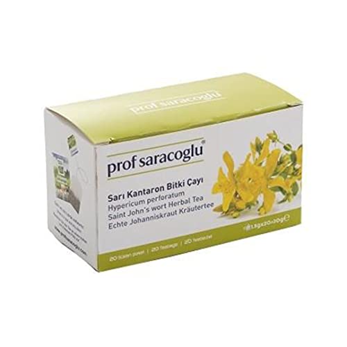 Echte Johanniskraut (Hypericum Perforatum) Kräutertee | Prof. Saracoglu | 20 Stck von Prof Saracoglu